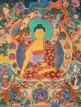 Buddhist Painting - Buddha Thangka evils Buddhism